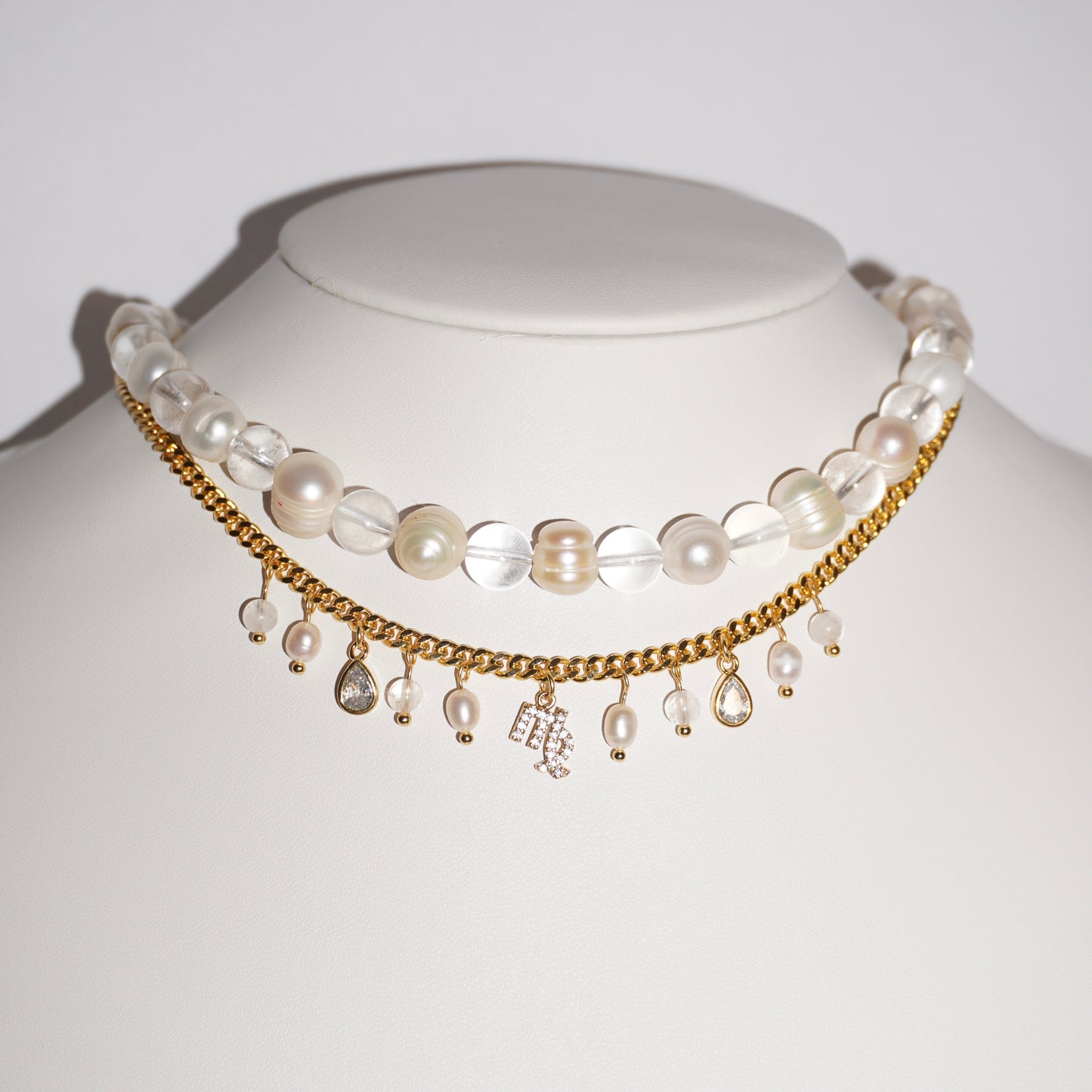 Jungfrau | Süßwasserperlen, Bergkristall