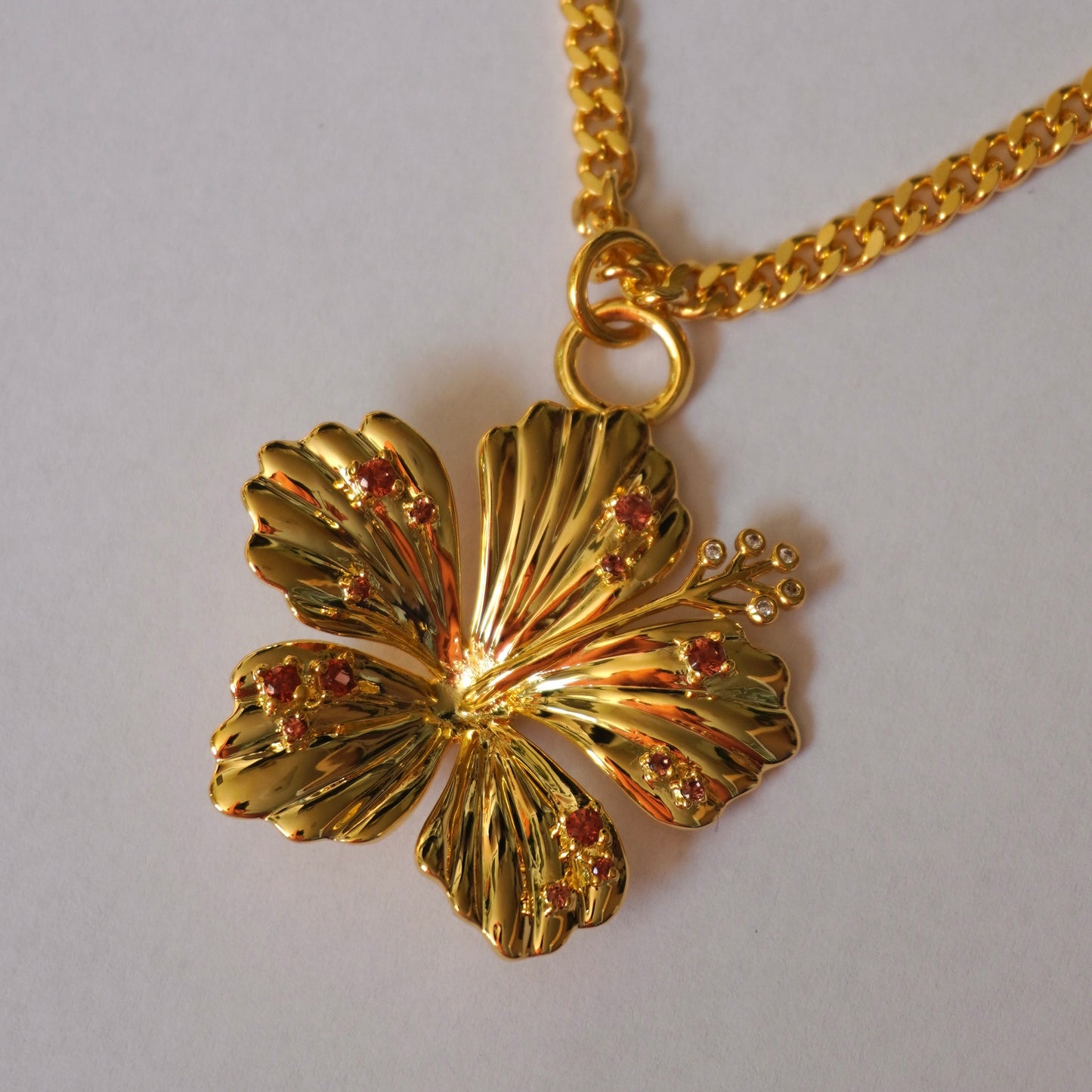 Hibiscus | Granat Kette