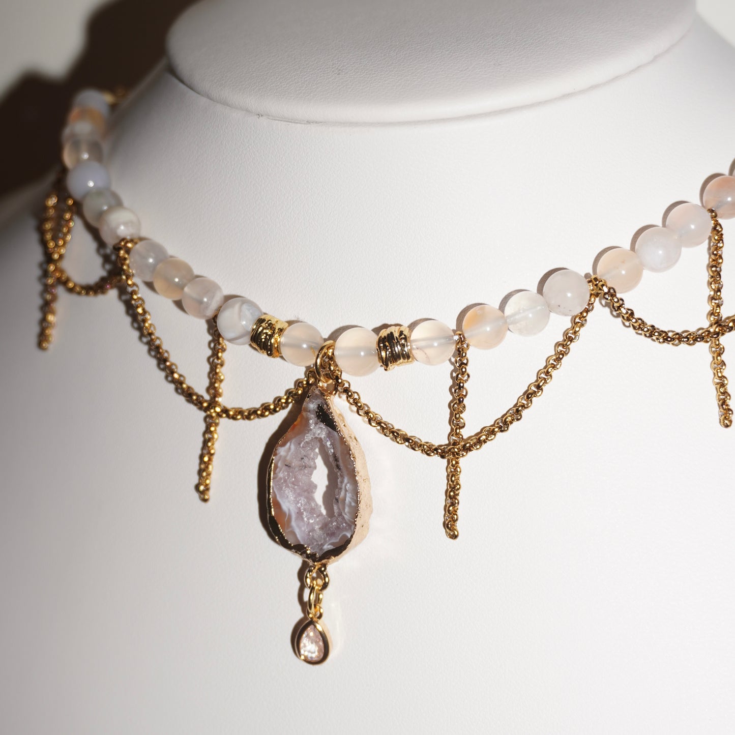 Queen | Achat, Blumenachat Kette