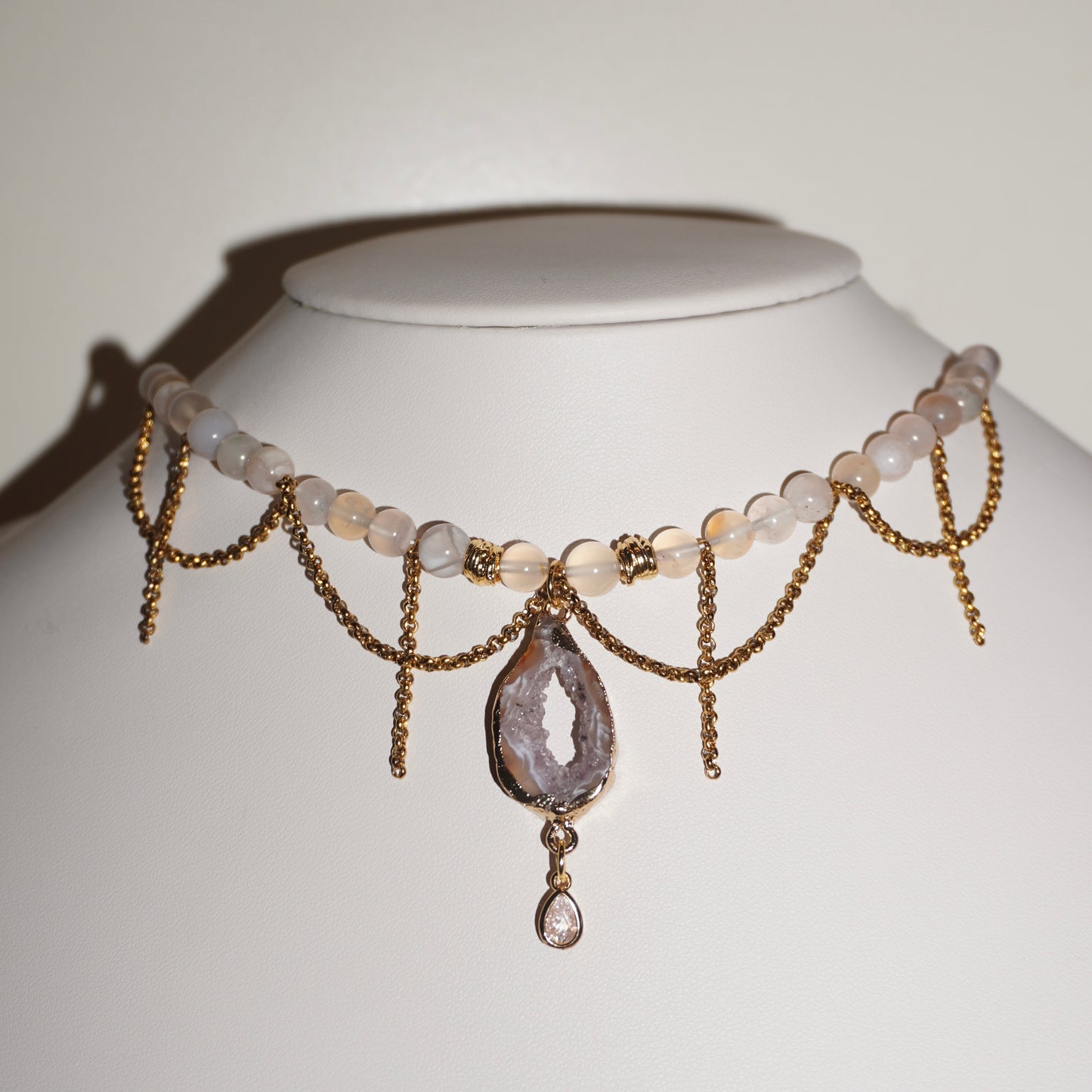 Queen | Achat, Blumenachat Kette