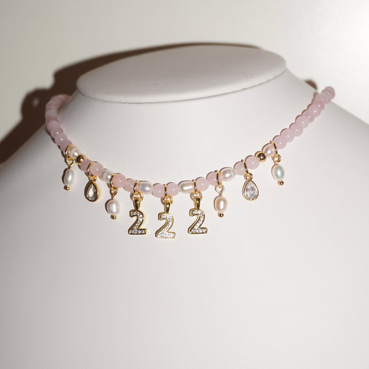 222 | Rosenquarz Kette