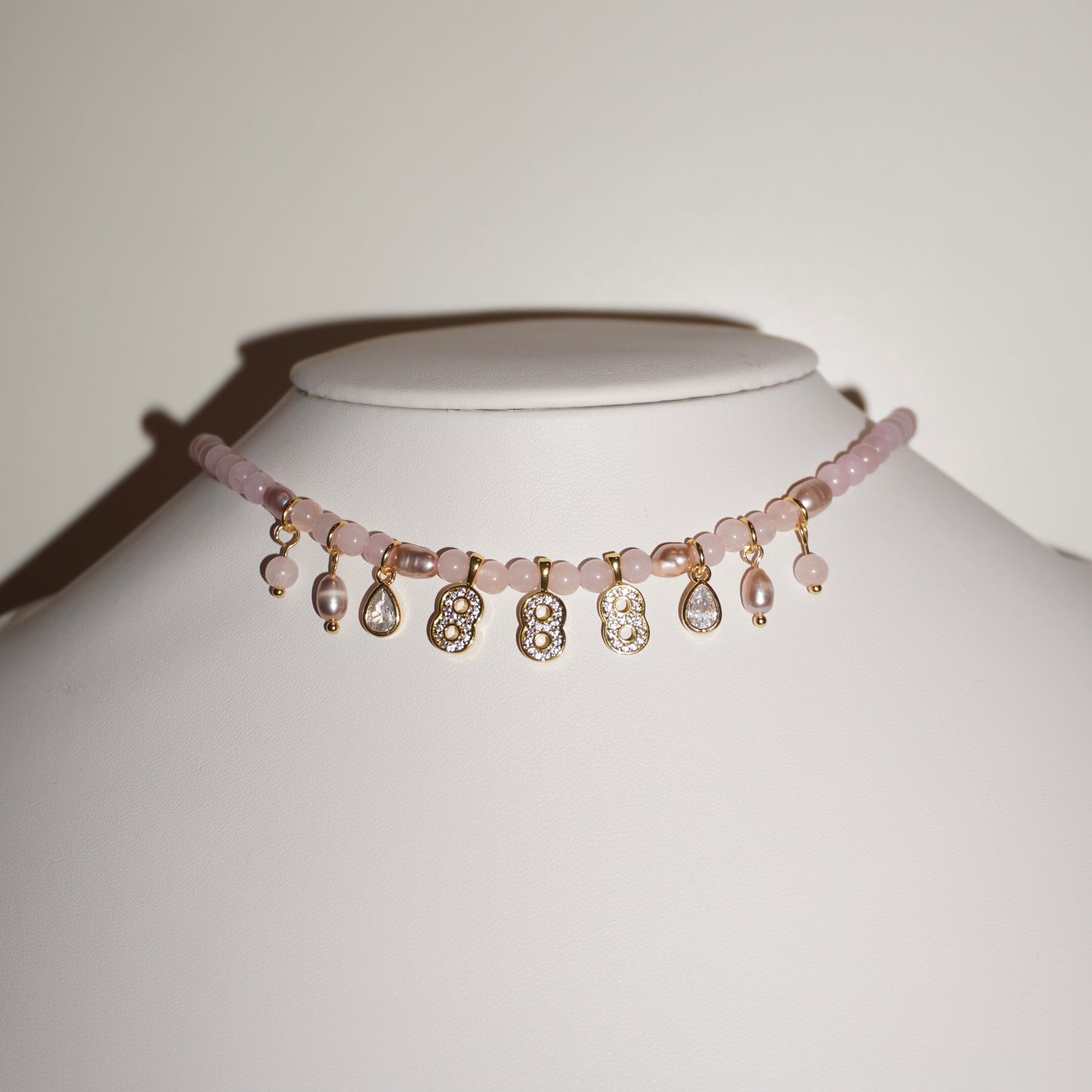 888 | Rosenquarz Kette