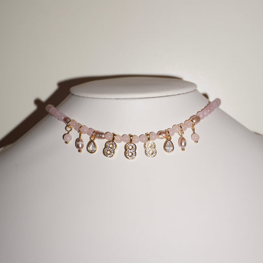 888 | Rosenquarz Kette